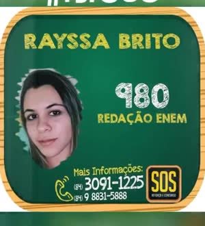 Aluno do time - redacao 980 no ENEM